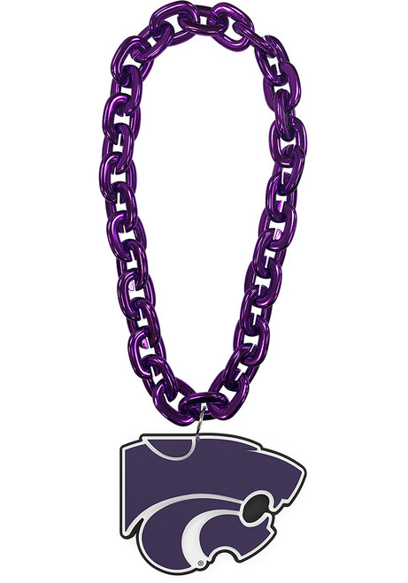 Purple K-State Wildcats Foam Spirit Necklace
