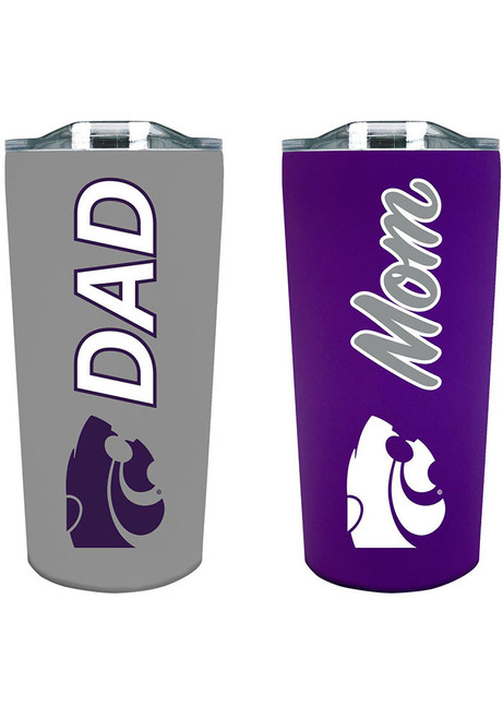 Purple K-State Wildcats Mom/Dad 2pk Stainless Steel Tumbler