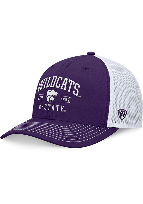 Top of the World Purple K-State Wildcats Carson Structured Trucker Adjustable Hat