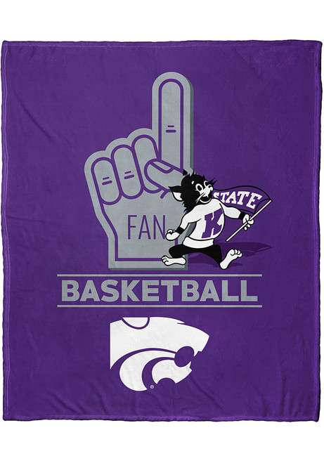 Purple K-State Wildcats Number 1 Fan Fleece Blanket