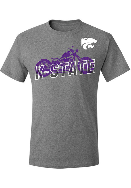 K-State Wildcats Harley Days Short Sleeve T Shirt - Grey