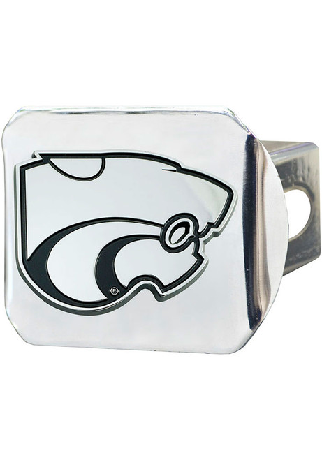 K-State Wildcats Silver Sports Licensing Solutions Logo Chrome Hitch Cover