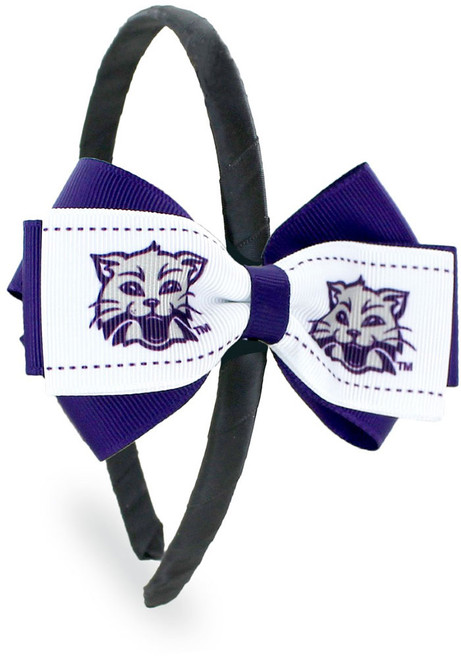 2-Toned Bow K-State Wildcats Youth Headband