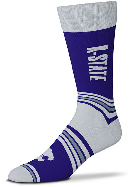 Go Team K-State Wildcats Mens Dress Socks - Purple