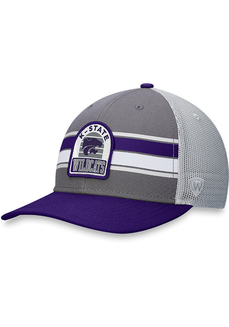 Top of the World Grey K-State Wildcats Aurora Meshback Adjustable Hat