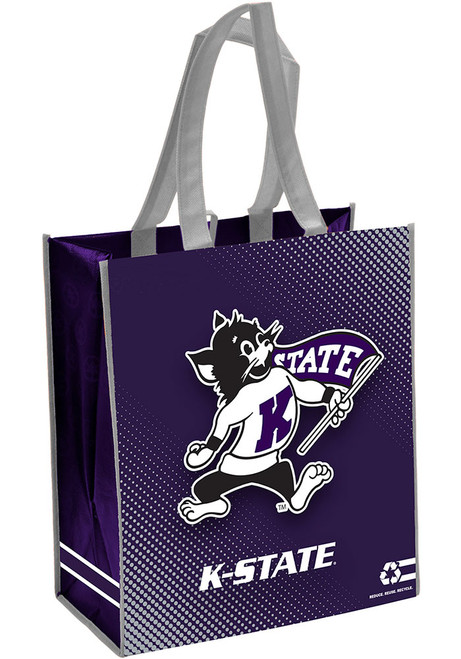 Purple K-State Wildcats Vinyl Reusable Bag