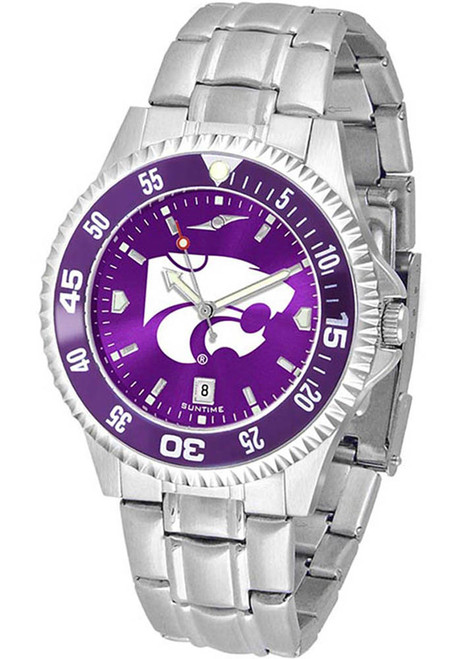 Competitor Steel AC K-State Wildcats Mens Watch - Silver