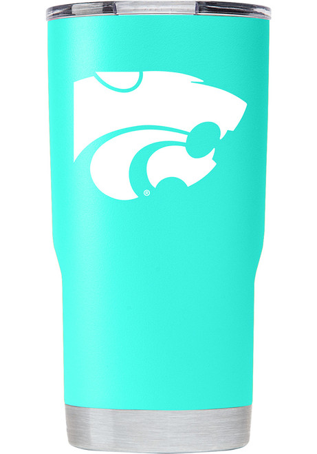 Teal K-State Wildcats Team Logo 20oz Stainless Steel Tumbler