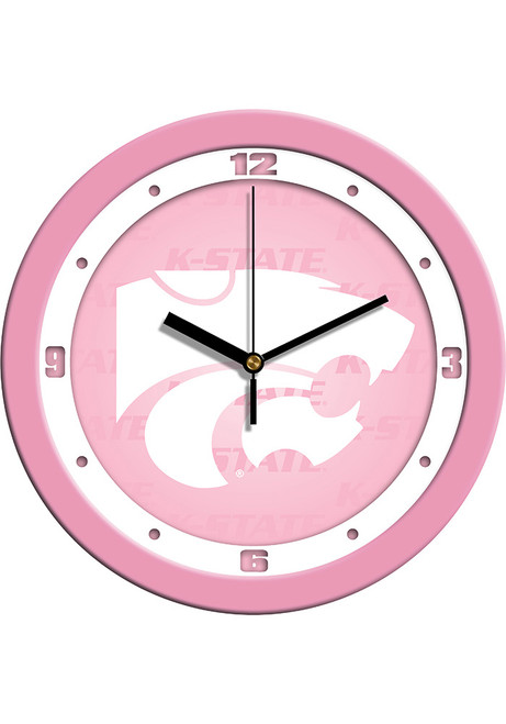 Pink K-State Wildcats 11.5 Pink Wall Clock