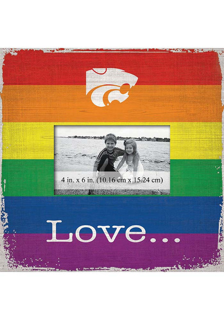 Purple K-State Wildcats Love Pride Picture Frame