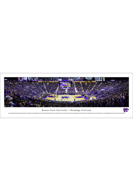 Purple K-State Wildcats Basketball Tubed Unframed Poster