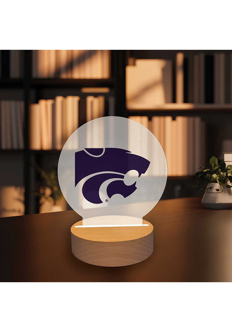 Purple K-State Wildcats Logo Light Desk Accessory