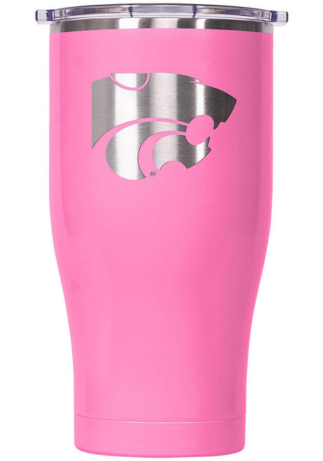Pink K-State Wildcats ORCA Chaser 27oz Laser Etched Logo Stainless Steel Tumbler