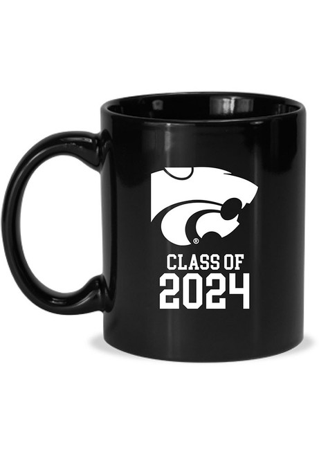 Black K-State Wildcats Class of 2024 Hand Etched Mug