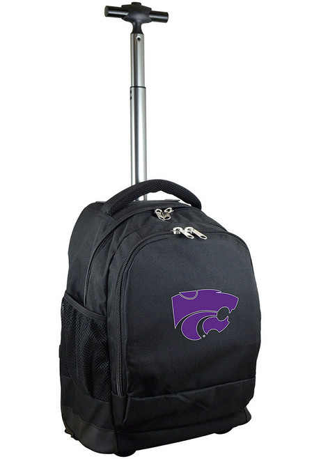 Wheeled Premium K-State Wildcats Backpack - Black
