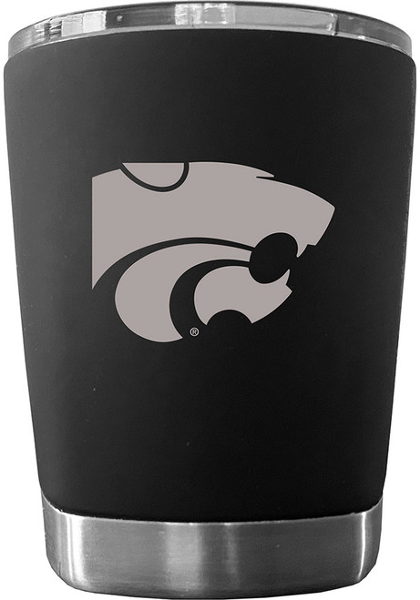 Black K-State Wildcats 12 oz Low Ball Stainless Steel Tumbler
