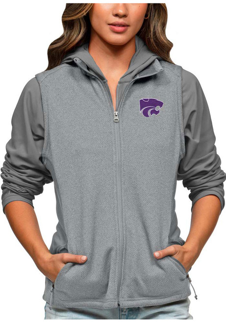 Womens K-State Wildcats Grey Antigua Course Vest