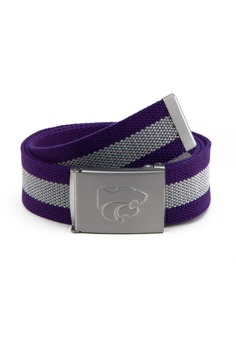 Fabric Stripe Belt K-State Wildcats Mens Belt