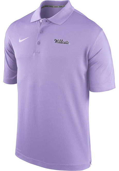 Mens K-State Wildcats Lavender Nike Varsity Short Sleeve Polo Shirt