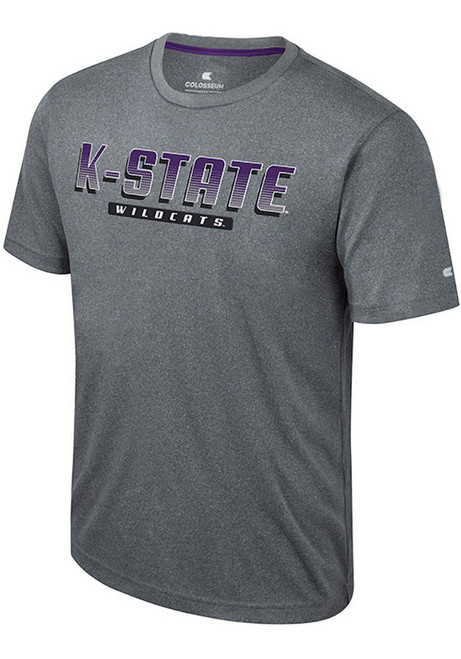 K-State Wildcats Grey Colosseum Javi Short Sleeve T Shirt