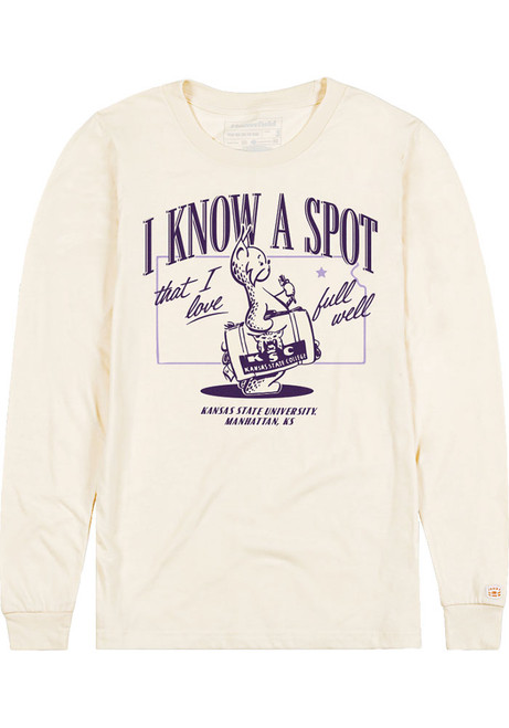 Mens K-State Wildcats White Homefield Wabash I Know A Spot Tee