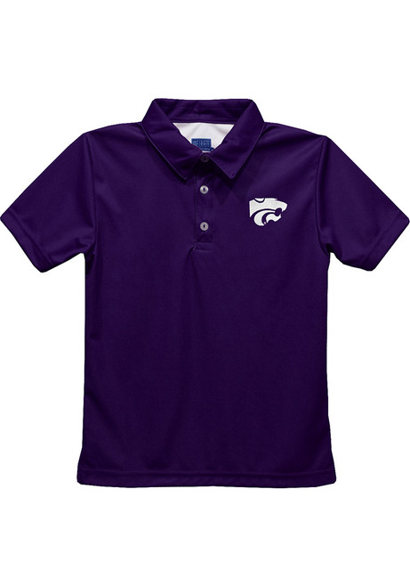 Toddler Purple K-State Wildcats Team Short Sleeve Polo Shirt