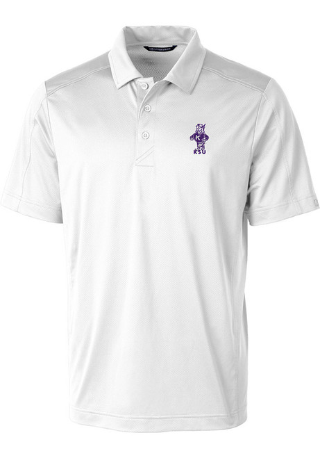 K-State Wildcats White Cutter and Buck Prospect Vault Big and Tall Polo