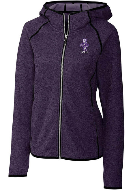 Womens K-State Wildcats Purple Cutter and Buck Mainsail Vault Medium Weight Jacket