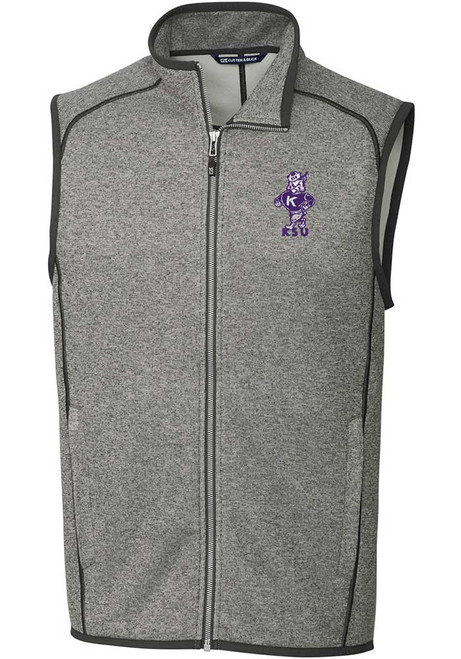 Grey K-State Wildcats Cutter and Buck Big and Tall Mainsail Vault Mens Vest