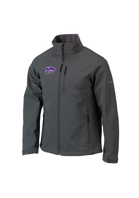 Mens K-State Wildcats Charcoal Columbia Ascender II Heavyweight Jacket