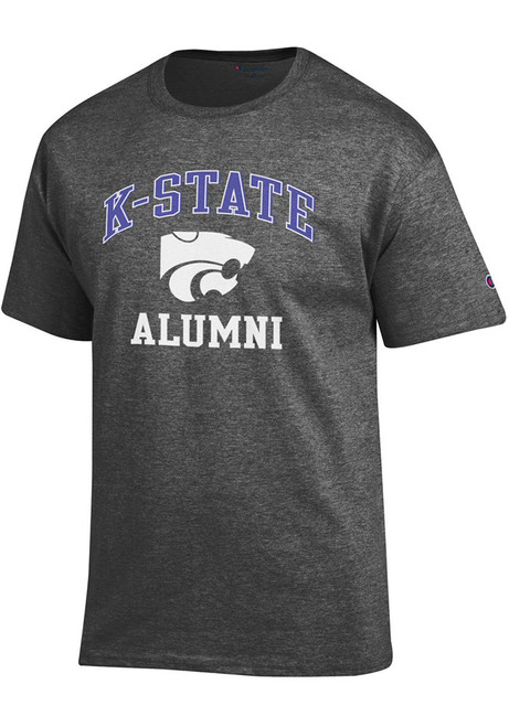 K-State Wildcats Charcoal Champion Alumni Short Sleeve T Shirt