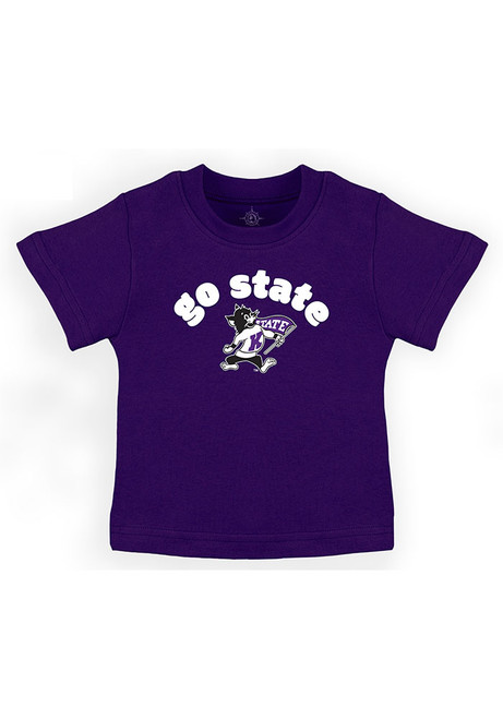 Infant Purple K-State Wildcats Team Chant Short Sleeve T-Shirt