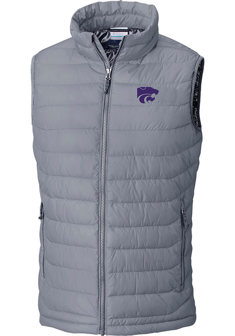 Mens K-State Wildcats Grey Columbia Powder Lite Vest