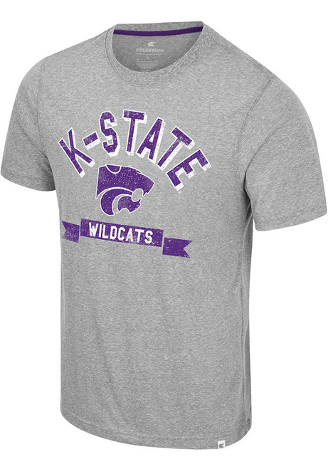K-State Wildcats Grey Colosseum Connor Short Sleeve Fashion T Shirt