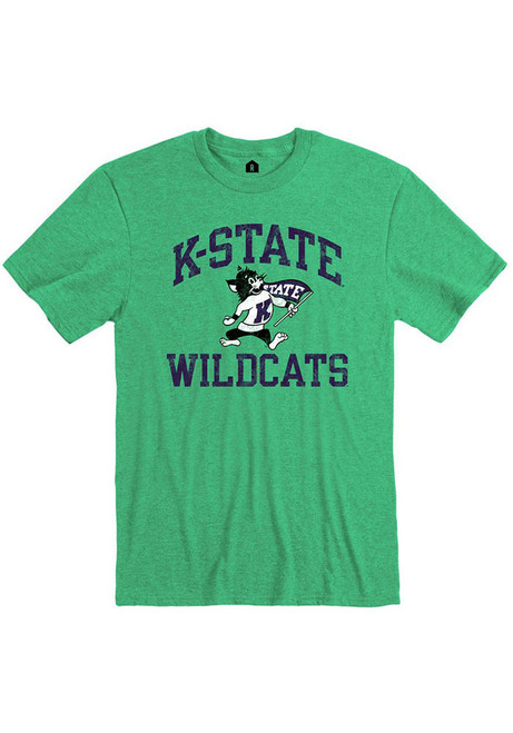 K-State Wildcats Green Rally Number One Willie Short Sleeve Fashion T Shirt