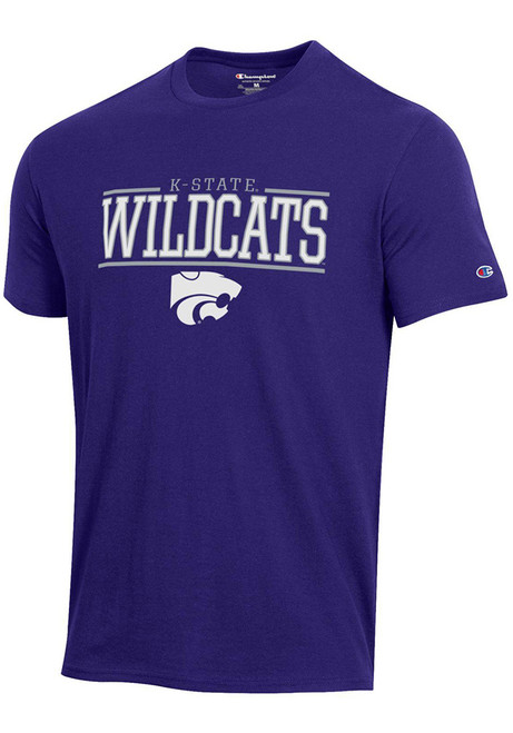 K-State Wildcats Purple Champion Stadium High Density Short Sleeve T Shirt