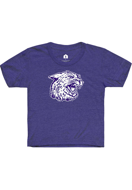 Toddler K-State Wildcats Purple Rally Wabash Ratty Cat Willie Short Sleeve T-Shirt