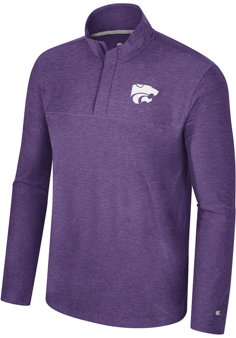 Mens K-State Wildcats Purple Colosseum Marty 1/4 Zip Pullover