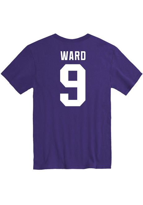 Treshaun Ward Rally Mens Purple K-State Wildcats Football Name and Number Player T Shirt