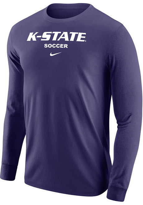 Mens K-State Wildcats Purple Nike Soccer Core Tee