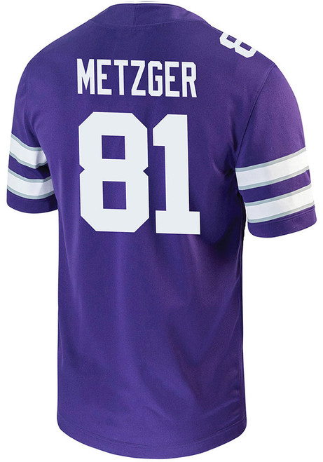 Andrew Metzger Nike Mens Purple K-State Wildcats Game Name And Number Football Jersey