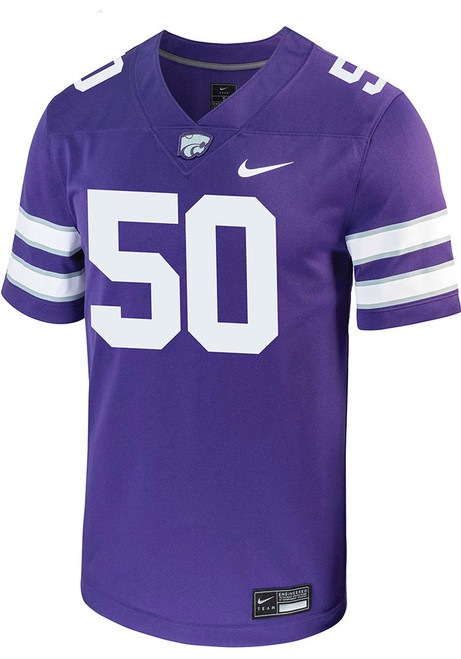 Cooper Beebe Nike Mens Purple K-State Wildcats Game Name And Number Football Jersey