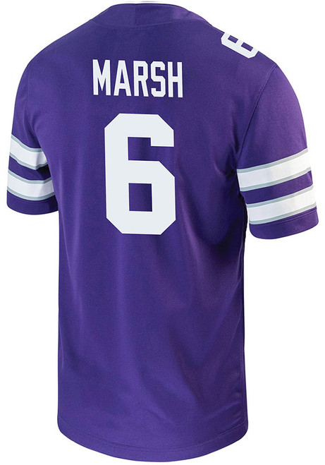 Max Marsh Nike Mens Purple K-State Wildcats Game Name And Number Football Jersey