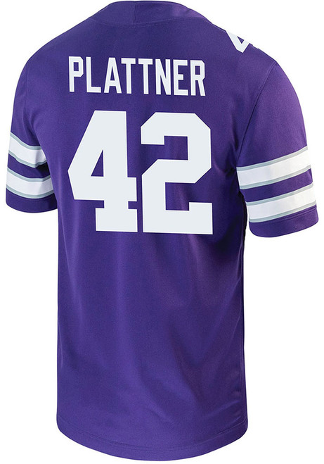 Randen Plattner Nike Mens Purple K-State Wildcats Game Name And Number Football Jersey