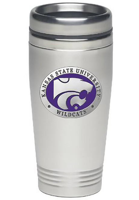 Purple K-State Wildcats Thermal Travel Mug