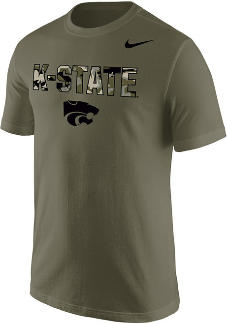 K-State Wildcats Olive Nike Olive Short Sleeve T Shirt