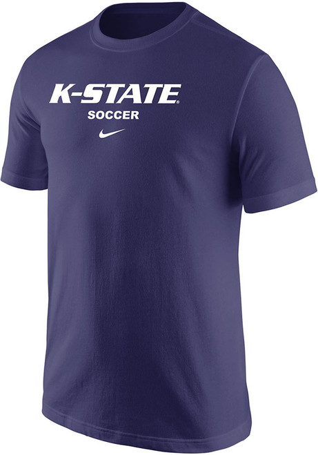 K-State Wildcats Purple Nike Soccer Core Short Sleeve T Shirt