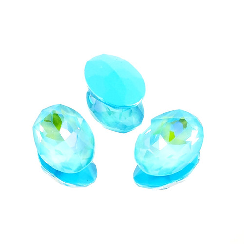 Crystal fancy stone 18x13mm Ultra AB Aqua