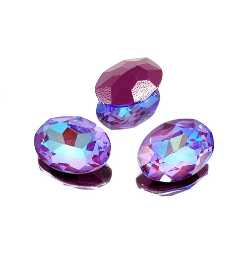 Crystal fancy stone 18x13mm Ultra AB Burgundy