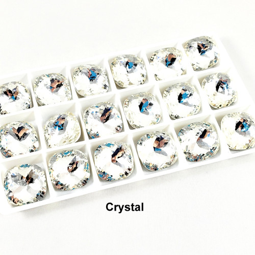 Crystal fancy stone dome square 18mm